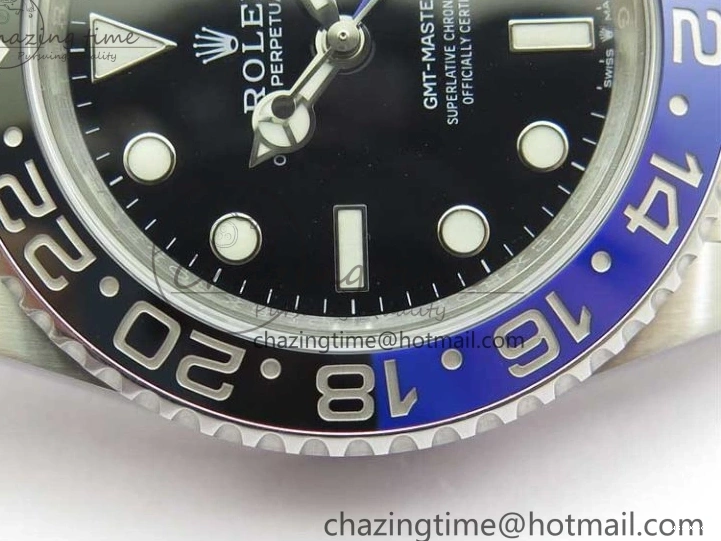 Ceramic 904L Best Edition V2 II SA3285 Steel BLNR 1:1 CHS VRF GMT-Master Blue Black 126710 0207